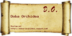 Doba Orchidea névjegykártya